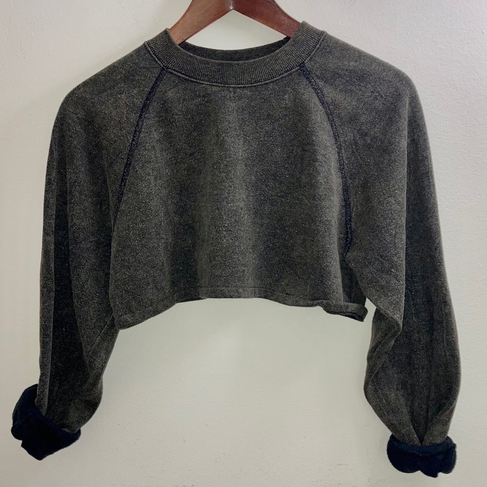 Urban Renewal cropped acid wash sweatshirt